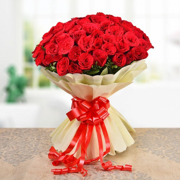 100 Red Roses Bouquet