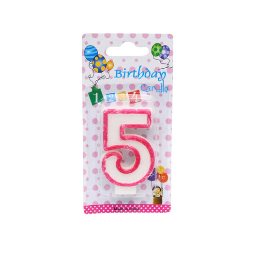 5 (Number) Birthday Candle
