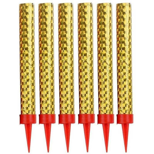 6 pcs sparkle party cake decoration candle