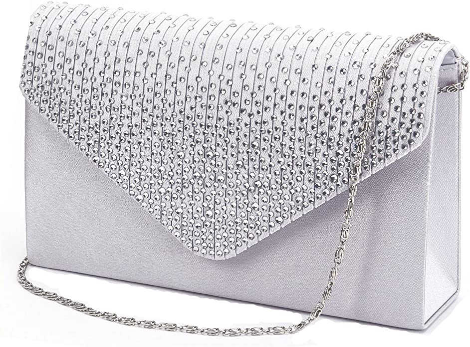 Nodykka Purses and Handbags Envelope Evening Clutch Crossbody Bags Classic Wedding Party Shoulder Bag for Women