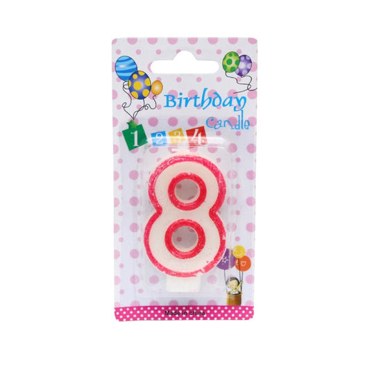 8 (Number) Birthday Candle