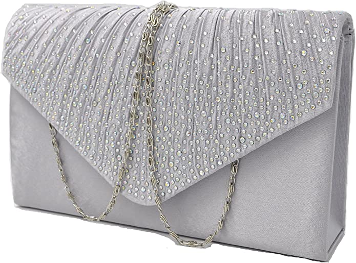 Nodykka Purses and Handbags Envelope Evening Clutch Crossbody Bags Classic Wedding Party Shoulder Bag for Women