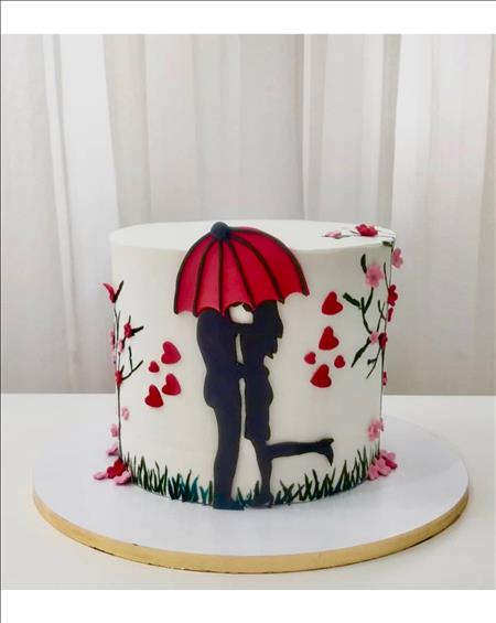 Couple Theme Cake