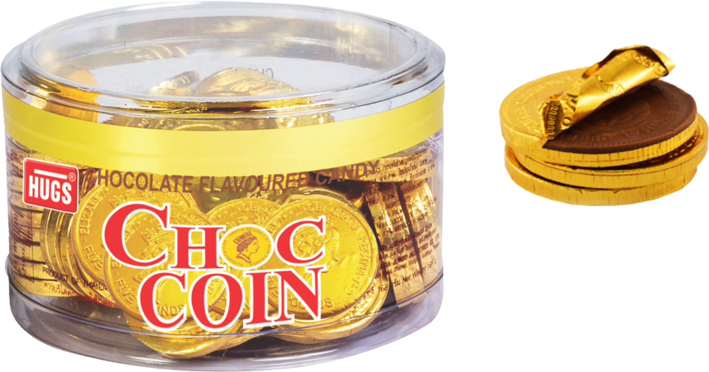 Hugs Coin Gold Chocolate 230gm