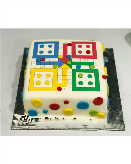 Ludo Theme Cake