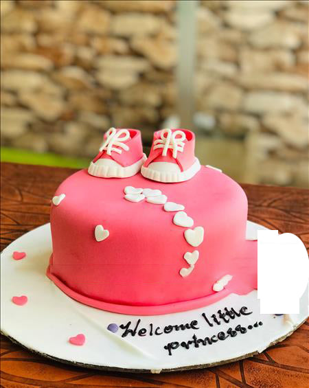 Baby Shower Cake (Baby Girl Theme)