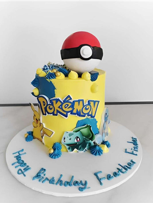 Pokemon Theme Cake