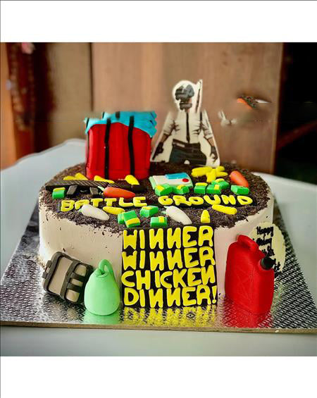 PUBG Mobile Theme Cake