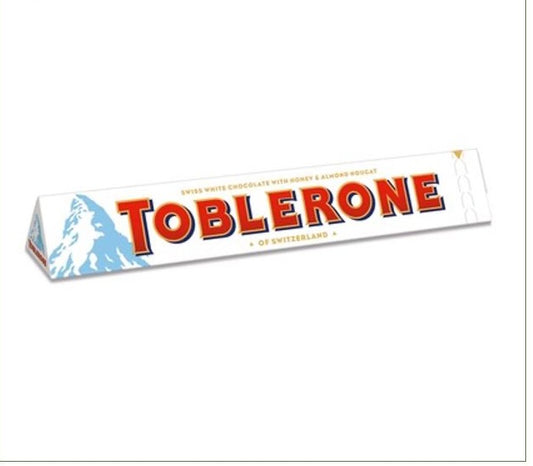 Toblerone Swiss white chocolate 100g $5.99