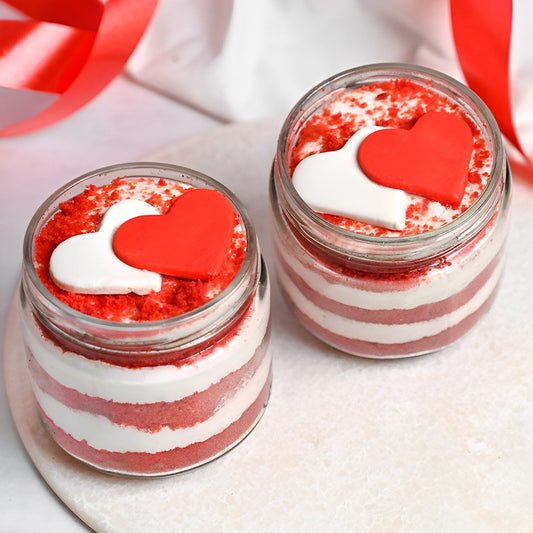 Hearty Red Velvet Jar Cake
